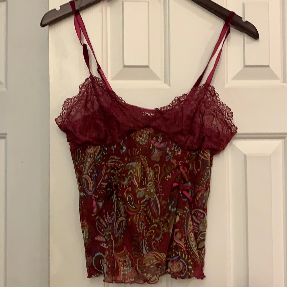 😍 No Brand Tag semi sheer cami adjustable straps